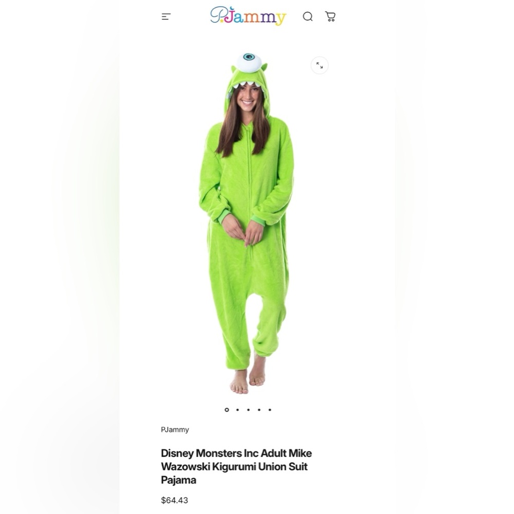 Monsters Inc Mike Wazowski Pajamas